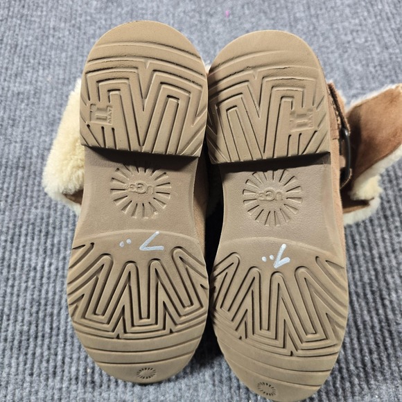 UGG Boots Womens Size 7 Chestnut Cedric Suede Sheepskin Shearling 1012360 - Picture 10 of 14